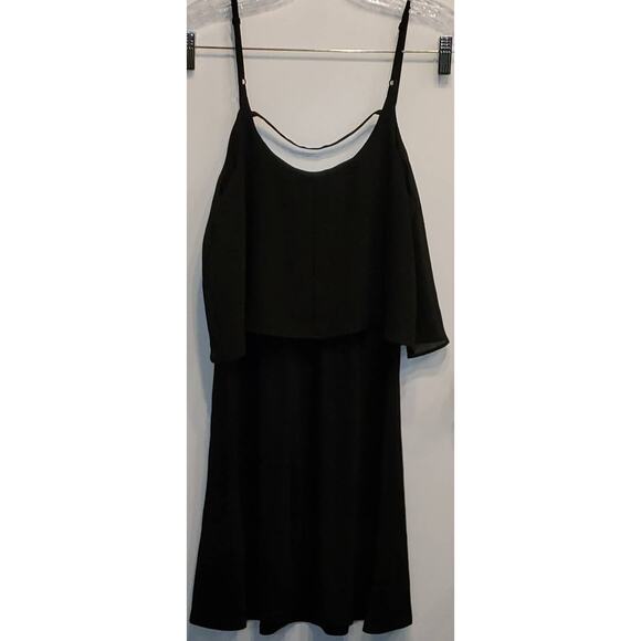 Charming Charlie Black Spaghetti Strap Midi Dress Size Small - Picture 2 of 6